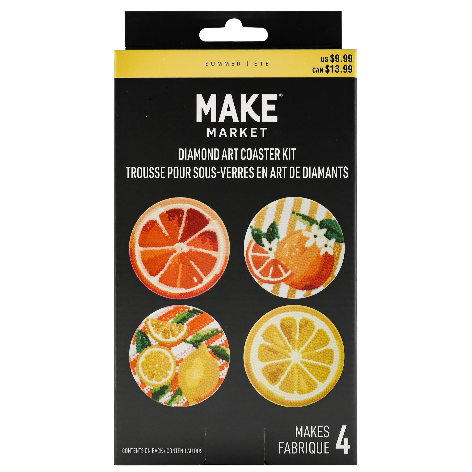 Citrus Diamond Art Coaster Kit by Make Market®